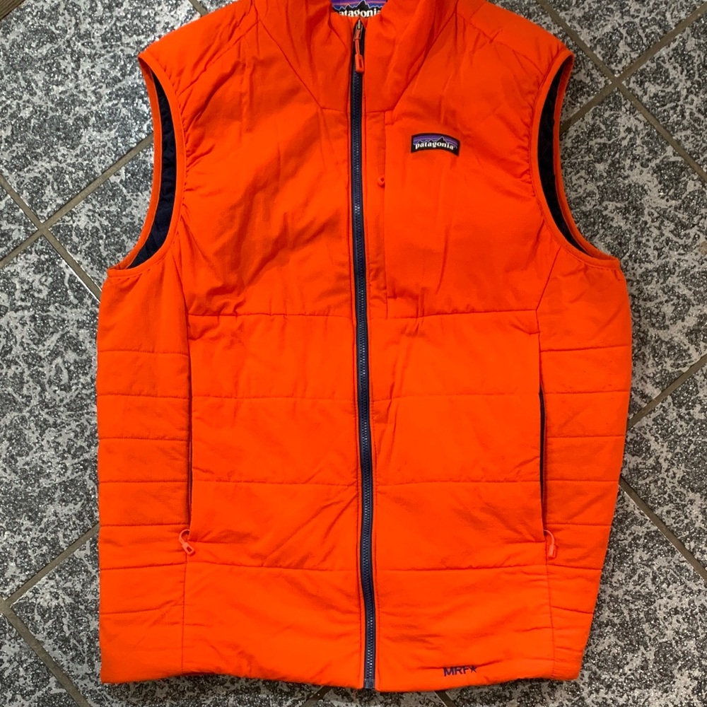 Patagonia Vibrant Nano Light Orange Sleeveless Vest